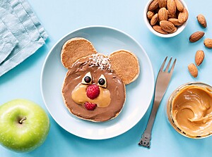 pancakes shaped like a bear