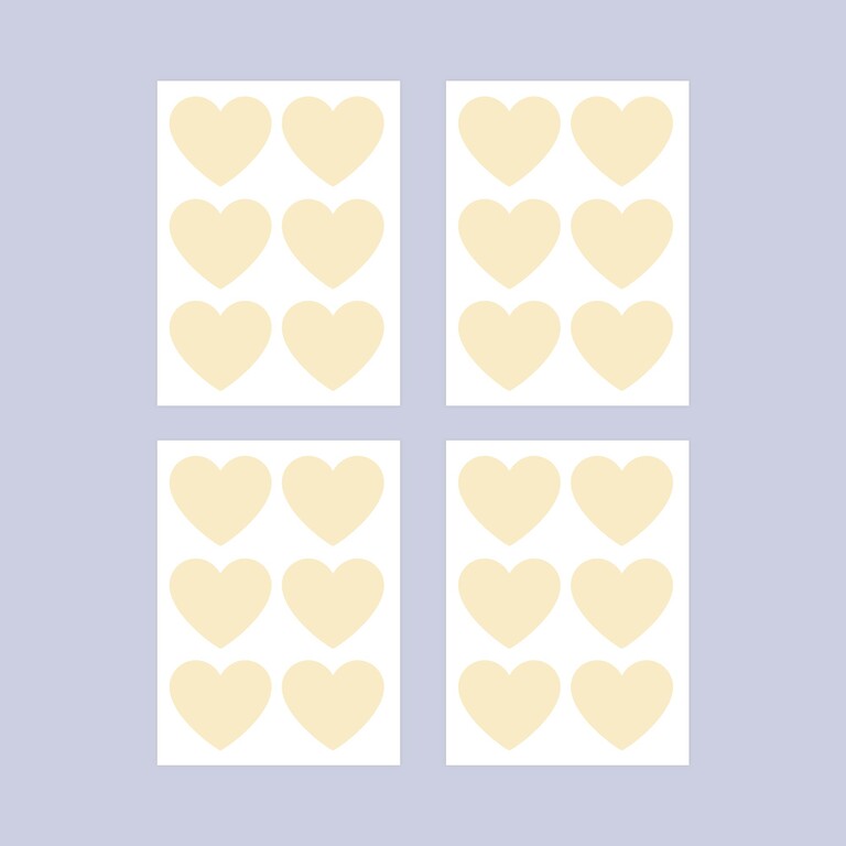 Glow-in-the-Dark Wall Stickers: Hearts