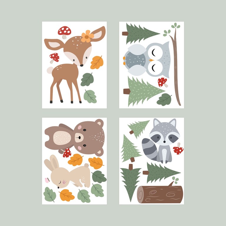Forest Animals Wall Stickers