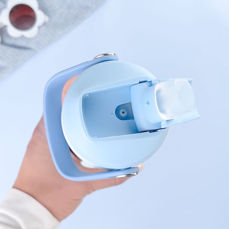 kids' drinking bottle seen from above