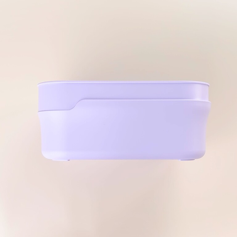 Lunchbox base, purple, side view